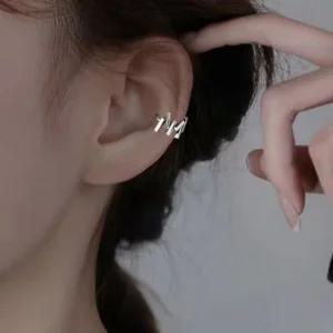 이어커프 패션 도미노 실버 트위스트 데일리 귀걸이 귀찌 이어커프 안뚫는귀걸이 귀찌모음