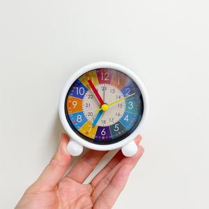 교육용시계 무소음 미니 알람 탁상시계