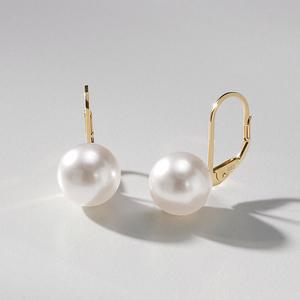 [골드팡] 14k 올리비아 스왈 진주 귀걸이 10mm