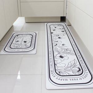 포시엘라 pvc 주방 매트 특대 싱크대 부엌 발매트 북유럽 180x45