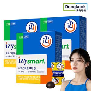 동국제약 이지스마트 숙취해소제 구미츄 젤리 12구미 3박스 아이스플랜트 기능성 음주전후 숙취해소제