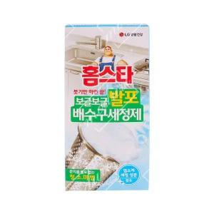 홈스타 발포 배수구세정제 3포 거품형태/주방/배관/기름때/제거/기름/향기/향기나는락스/세정제