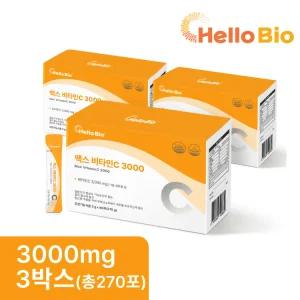 맥스 비타민C 3000 90포 3박스 (총 270포) 비타민씨 고함량 고용량 분말 가루