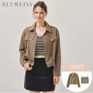 [블루레이스] [2SET]큐브라 블라우스+니트탑_B5F1BL5071
