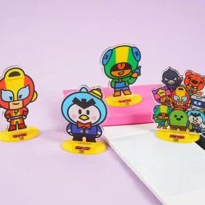 브롤스타즈아크릴스탠드 그룹 사무 문구 팬시 캐릭터 피규어 굿즈 스탠드 장식 데코