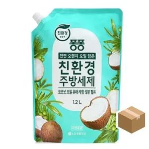 퐁퐁 주방세제 코코넛 리필 1.2Lx10개 (WFJXTJB)