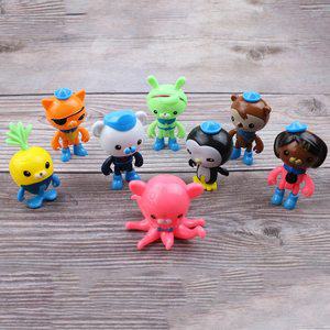 연말연시 장식 8 개/세트 Octonauts 테마 케이크 생일 파티 베이킹 베이비 샤워 용품 어린이 장난감 선물