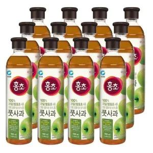 청정원 홍초 풋사과 900ml 12개