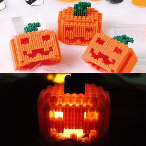 호박 무드등 할로윈 디폼블럭 블록 조명 패키지 만들기 DIY 할로윈데이 축제 만들기 꾸미기 재료