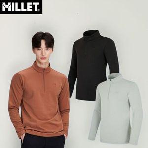 [갤러리아] 밀레 남성 역시즌 겨울 시그니처 기모 집업 티셔츠 MVTWT323