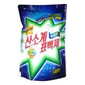 산소계 표백제 선명한 빨리 손상 방지 세탁 세제 1400g 가루 . 비누 분말