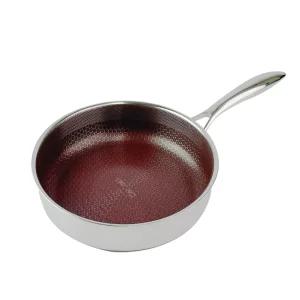 24cm 쿡셀 더블 세라믹 레드 소테팬 올스텐 인덕션 후라이팬