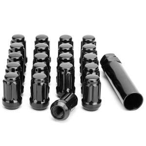 [미국배송] 글로리더 M12X1.25 러그 너트 스플라인 닛산 맥시마 알티마 센트라 로그 350Z 스바루 아웃백 포레스터 인피니티 G35 G37 애프터마켓 휠 블랙 소켓 키 포함 20PCS 12 X 1.25 튜너