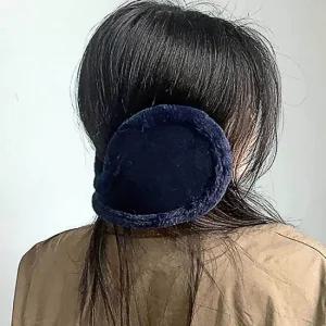 귀마개 방한 네이비 베이직 겨울 왕 니트귀도리 털 방한 겨울 털 니트귀도리 왕