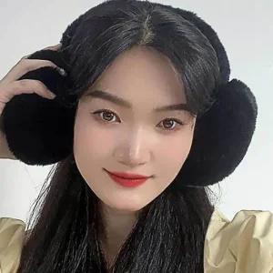 블랙 겨울 귀마개 마카롱 니트귀도리 보온 귀마개 왕 방한 겨울 털 니트귀도리 왕