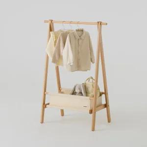 한샘 키즈 원목 행거 수납형 유아 키즈 행거