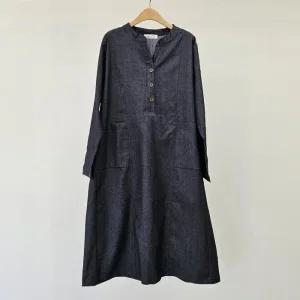빅사이즈 509 프렌치데님스판롱원피스 DIRS859