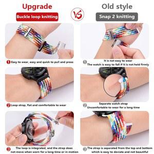 Redmi Watch 5 3 Lite 밴드 용 나일론 땋은 솔로 루프 스트랩 Xiaomi Watch 5 3 액티브 손목 밴드 땋은 탄성 직조 팔찌