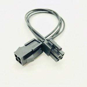 호환 18AWG 커넥터 전원 CPU 20cm 코드 PC 4 핀 ATX 케이블 연장 공급 4Pin 데스크탑 남성-여성 4P 장치 와이어 UL