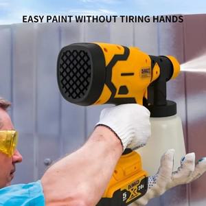 Dewalt 800ML 무선 전기 스프레이 건 휴대용 페인트 분무기 배터리 용 고전력 자동 가구 코팅 에어 브러시