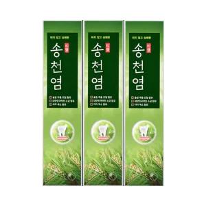 메디안 송천염 치약 120g x 3입 송염 죽염 치약