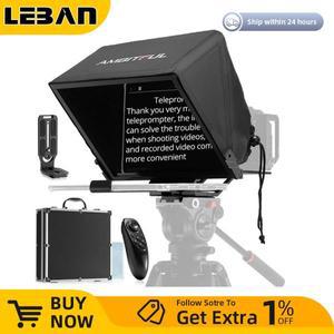 Ambitful T14 대형 스크린 텔레프롬프터 전문 인터뷰 접이식 카메라 텔레프롬프터, DSLR 카메라 라이브 비