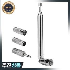FM 라디오 안테나 교체 텔레스코픽 나사 유형 AV 스테레오 수신기 용 플러그 커넥터 어댑터 홈 앰프
