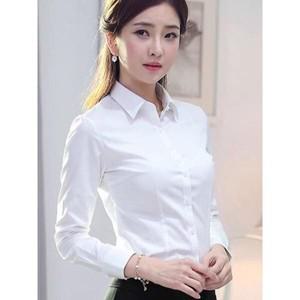 여성 셔츠(남방)/여자 기본 면접 흰남방 고급 화이트셔츠