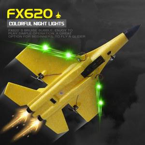 FX620 RC 비행기 SU35 고정 날개 전투기 원격 제어 전기 항공기 모델 야간 조명