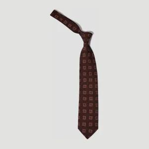 플로럴 메달리온 울 실크 넥타이 DR1AAS 25675-01  301