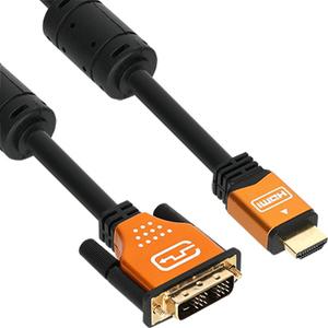 HDMI to DVI Gold Metal 케이블 10m PC 기기 영상 모니터 넷매이트NM-HD10GZ