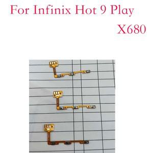 Infinix Hot 9 Play X680 전원 켜기 볼륨 업 다운 스위치 사이드 버튼 키 플렉스 케이블 교체 부품 1 개