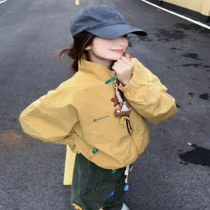 야구 점퍼 봄 가을 스타디움 자켓 재킷 미국 레트로 복고풍 엔틱 콘트라스트 컬러 스탠드 칼라 여성 화이트