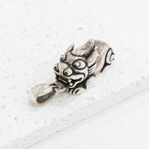 [주식회사 브이와이_남성][VY] 남자 악세서리 비휴 재물운 목걸이 실버 팬던트