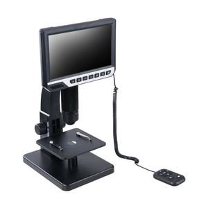 LCD모니터 7형 디지털 전자 현미경 2000배율 녹화 사진 영상촬영 LED 생물 실체 측정 산업용 탁상용 확대경