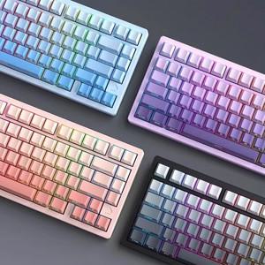AULA 독거미 Z11 체리 프로파일 PBT 136키 그라데이션 LED 키캡