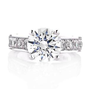 [하나다이아몬드]2캐럿 랩다이아몬드 14k 18k 결혼 예물 프로포즈 화려한 반지 엘리시아 베시 HNDR2C5