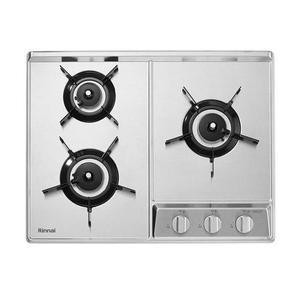 [하이마트] 린나이 빌트인 3구 가스레인지 RBR-NS6101DP (LPG/ 로터리식 / 실버)