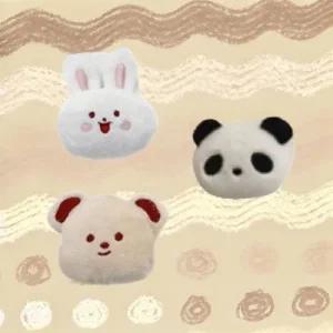 어그 꾸미기 귀여운 곰 팬더 토끼 인형 브로치 뺏지 어꾸 캐릭터 신발 뱃지 신발꾸미기