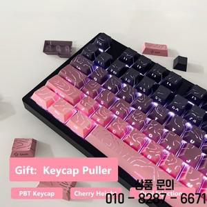 Topographic 4.0 측면 인쇄 키 캡 ISO Enter 체리 프로파일 MX 스위치 게이머 용 이중 샷 PBT