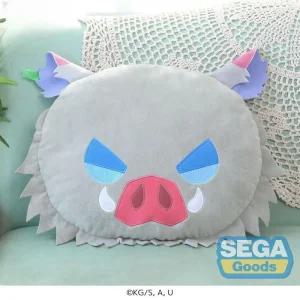 세가 정품 귀멸의칼날 이노스케 얼굴 쿠션 베개 SEGA 애니 캐릭터 선물 굿즈