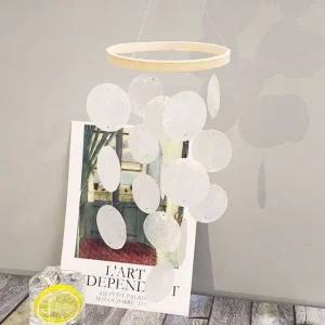 고품질 썬캐쳐 벽 거실 베란다 장식용 인테리어 화이트 모빌 창문꾸미기 스팽글 벽꾸미기 (WFJUW0A)