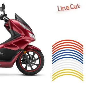 오토바이 반사스티커pcx125 데칼 휠스티커 바디튜닝 셀프튜닝 PCX 자전거