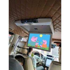 차량용티비 고화질 천장 스크린 LCD TV 모니터 화면 15인치-그레이(MP5+HDMI+모바일스크린)