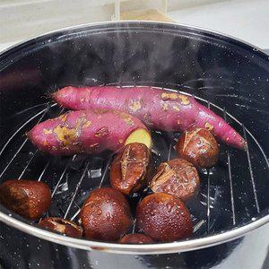 올비아 스팀 수증기 고구마 옥수수 생선 직화 냄비
