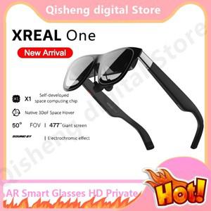 Xreal One Ar 스마트 안경 Hd 스크린 3D 공간 호버링 Hd 1080P Mac 스위치 게임 시네마용 개인 거대 스크린