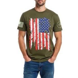 오오카마 국기 레드 화이트 블루 스타 스트라이프 7월 4일 독립기념일 애국 티셔츠 사이즈 M L XL XXL XXL 3XL