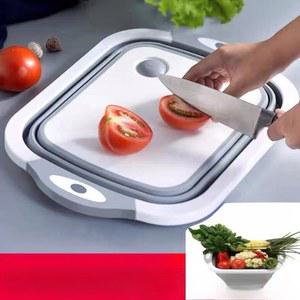 야외 캠핑 다기능 도마 접이식 주방 용품 싱크 세면대 배수 바구니