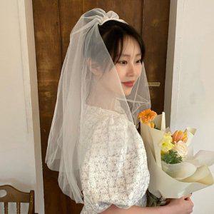 촬영소품 면사포 웨딩 셀프 웨딩디자인 베일 웨