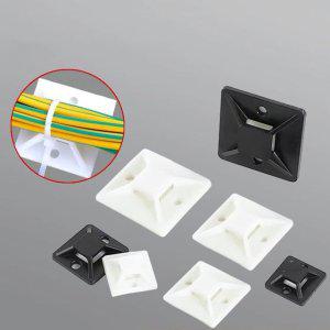 케이블 정리 마운트 홀더 100P 전선 묶음 브라켓 중형 고정타이